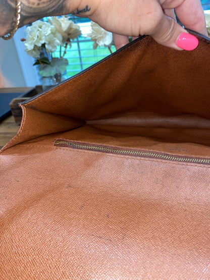 Vintage Porte Document Business Envelope Clutch
