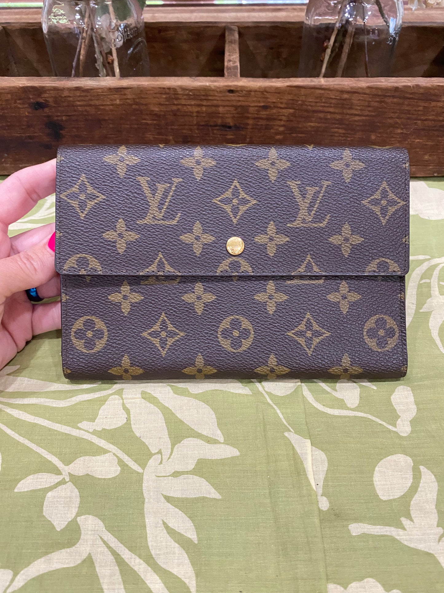 Vintage Passport Wallet Clutch