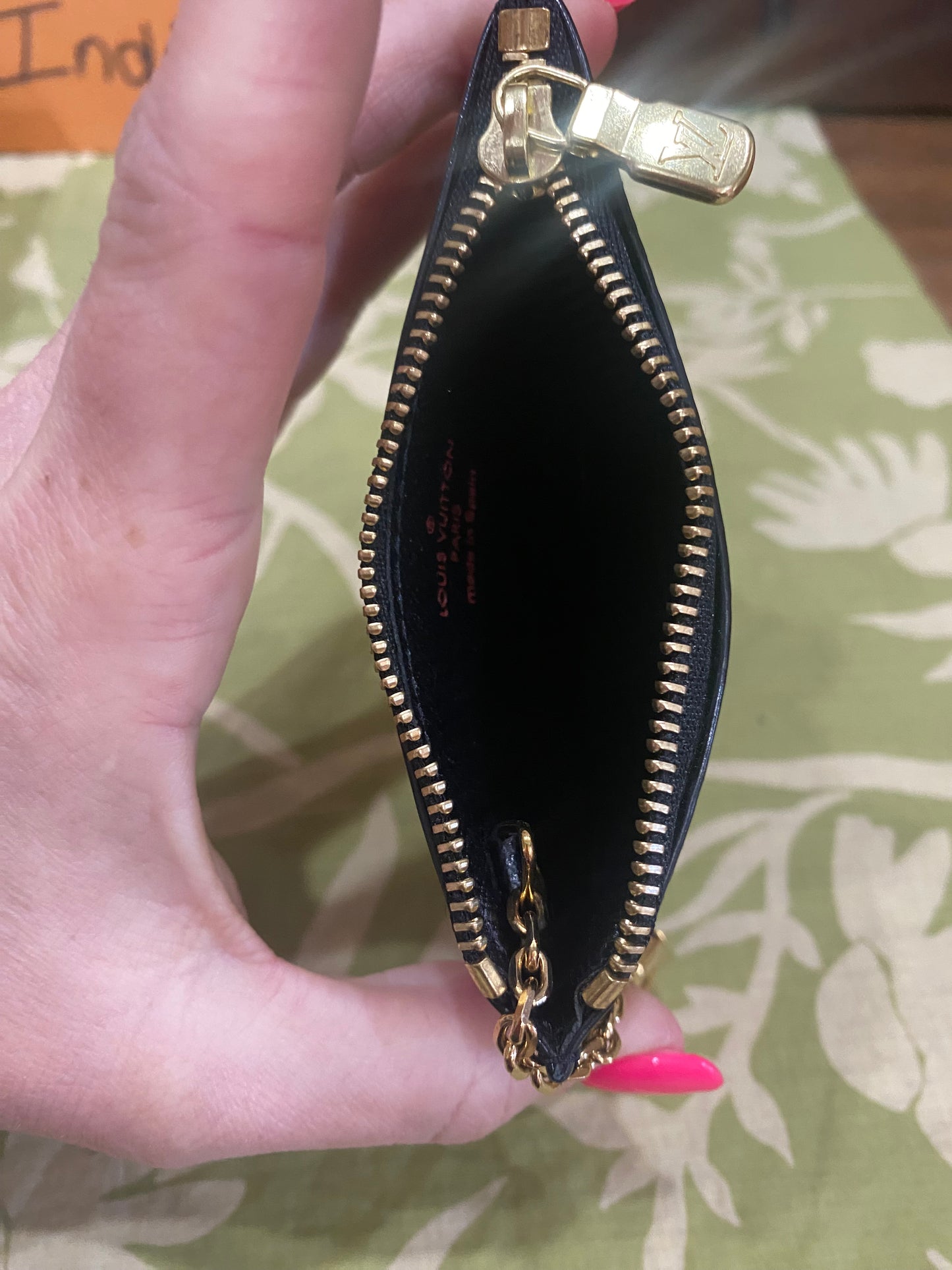 NEW Epi Noir (black) Pochette Cles Key Coin Purse