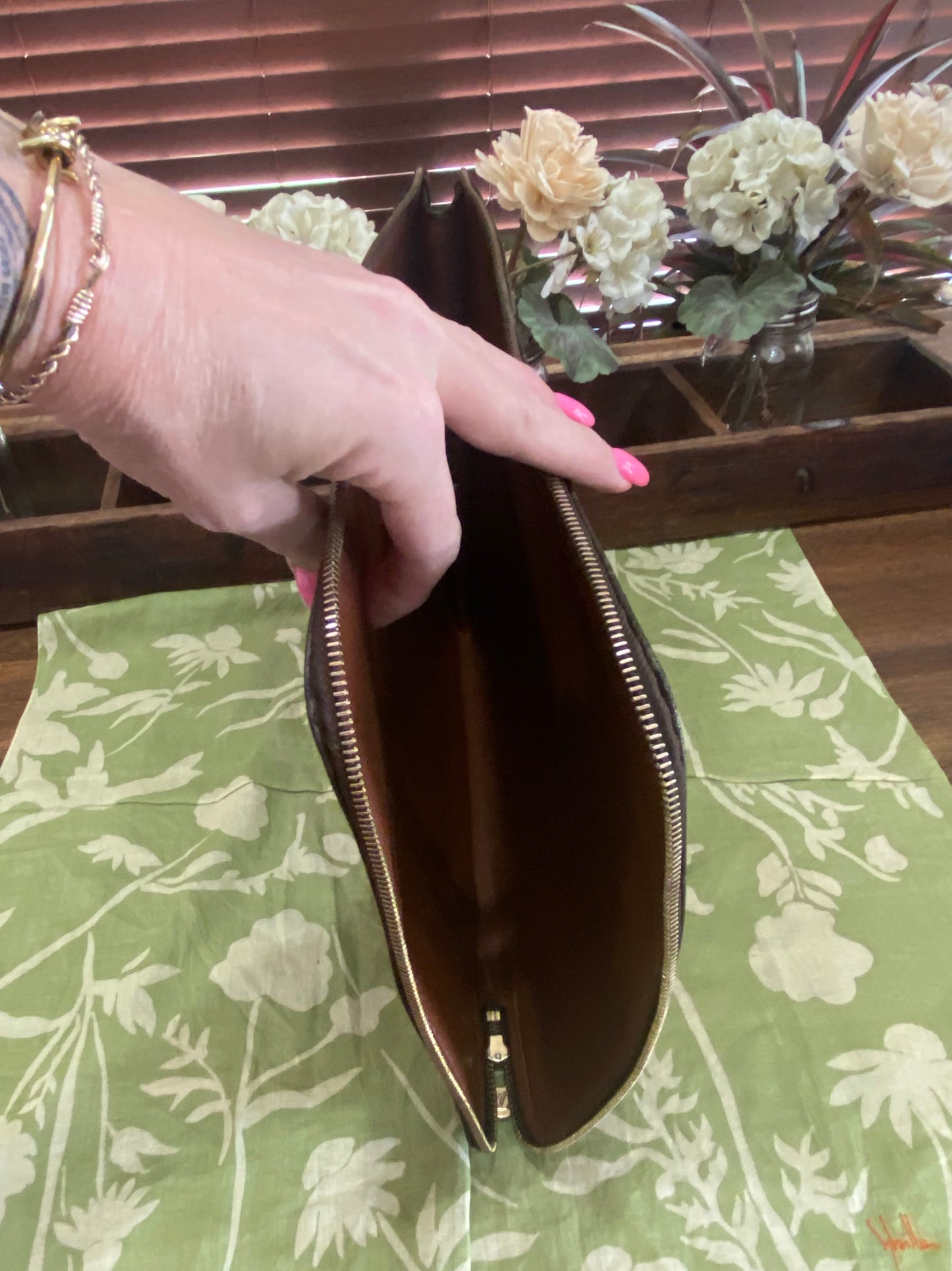 Vintage Porte Document Portfolio Clutch