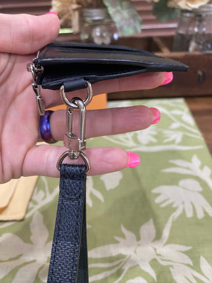 Damier Graphite Card Pouch with Removable Wristlet Strap