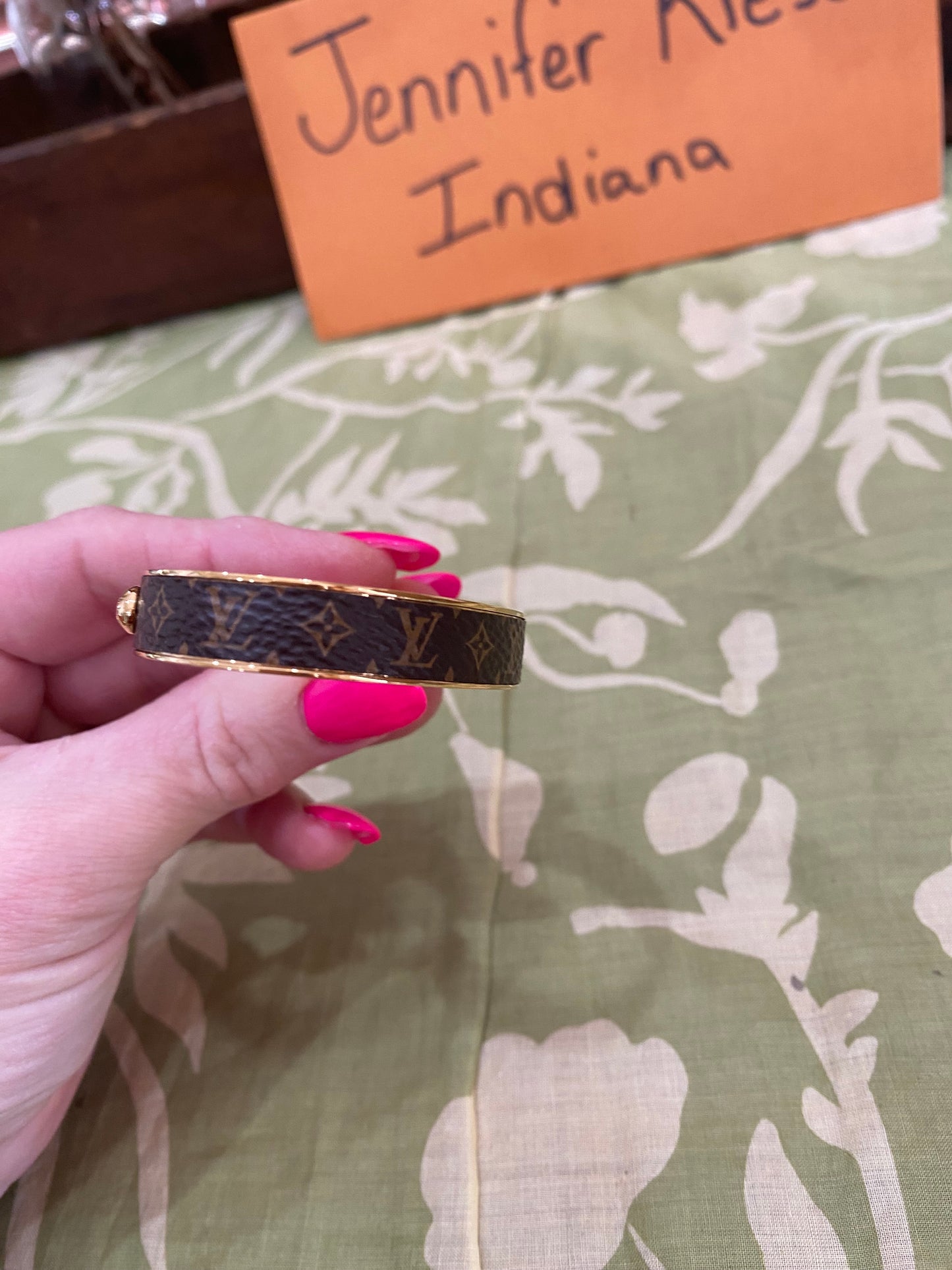 Monogram Jonck Wild Bangle Cuff Bracelet