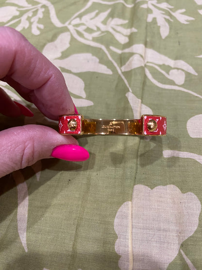 Monogram Jonck Wild Bangle Cuff Bracelet (red)