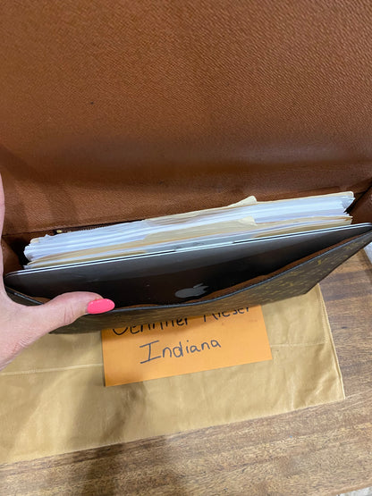 Vintage Porte Document Business Envelope Clutch