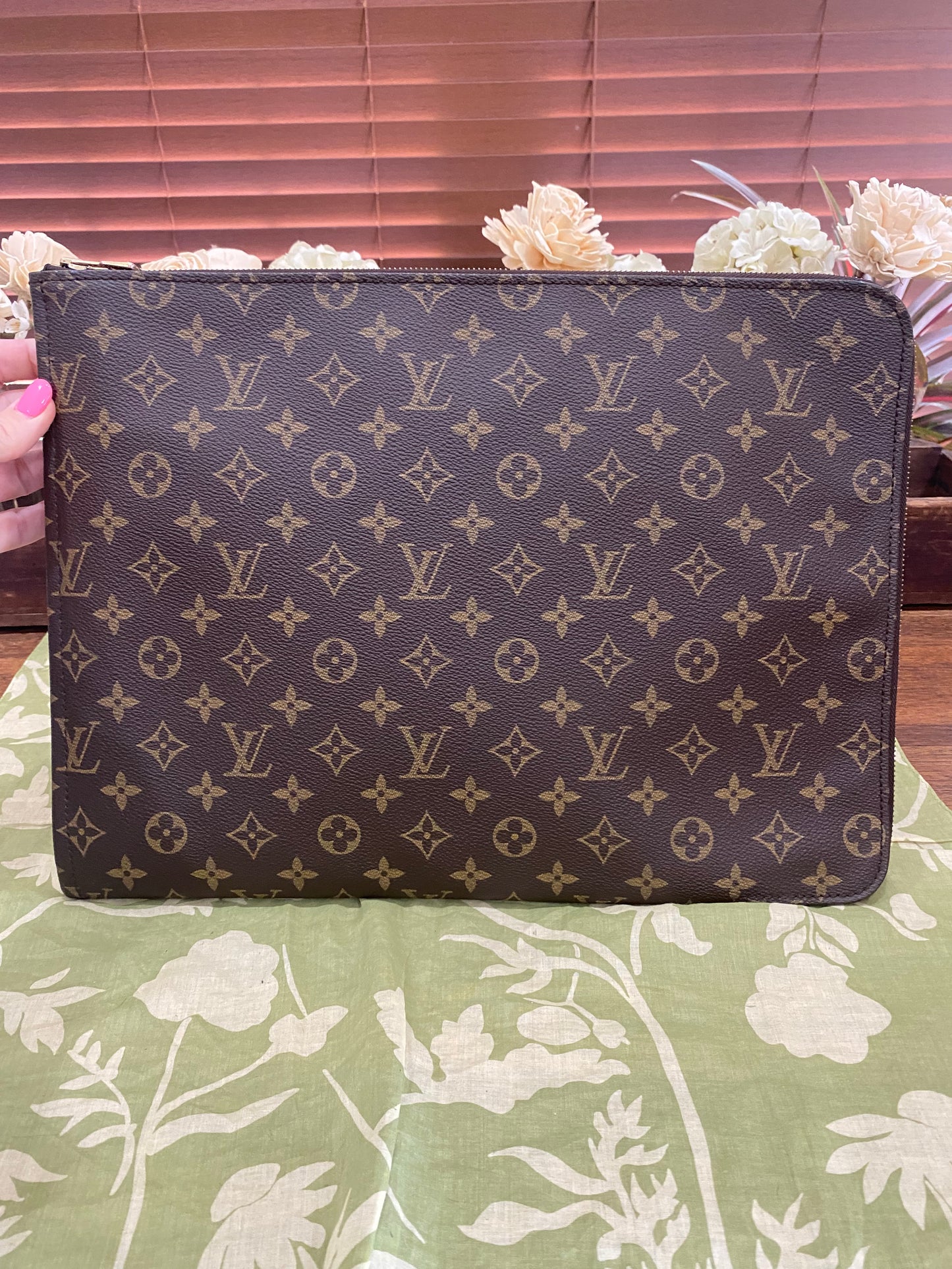 Vintage Porte Document Portfolio Clutch