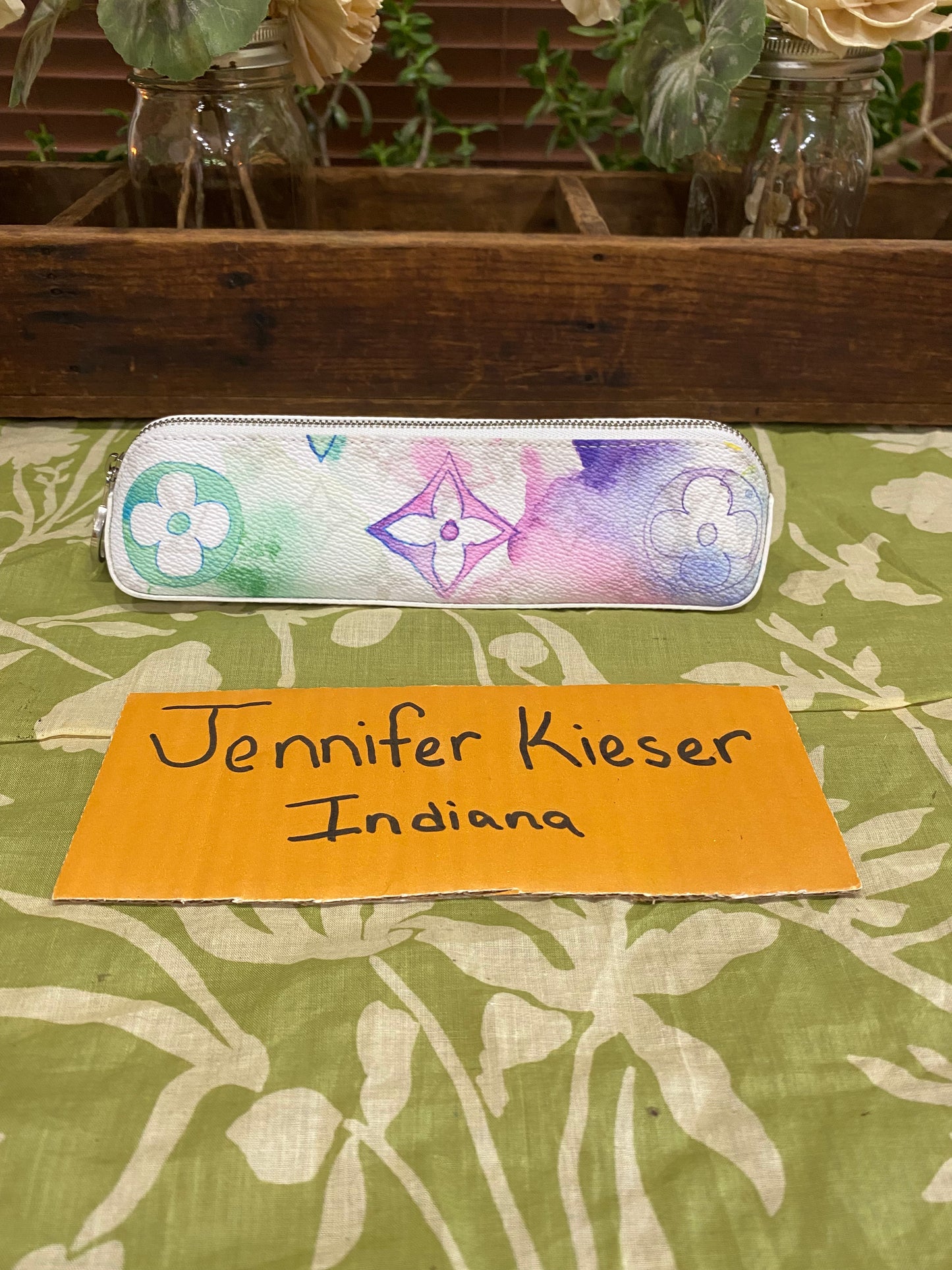 NEW Elizabeth Watercolor Pencil Case