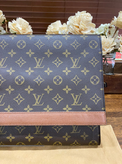 Vintage Porte Document Business Envelope Clutch