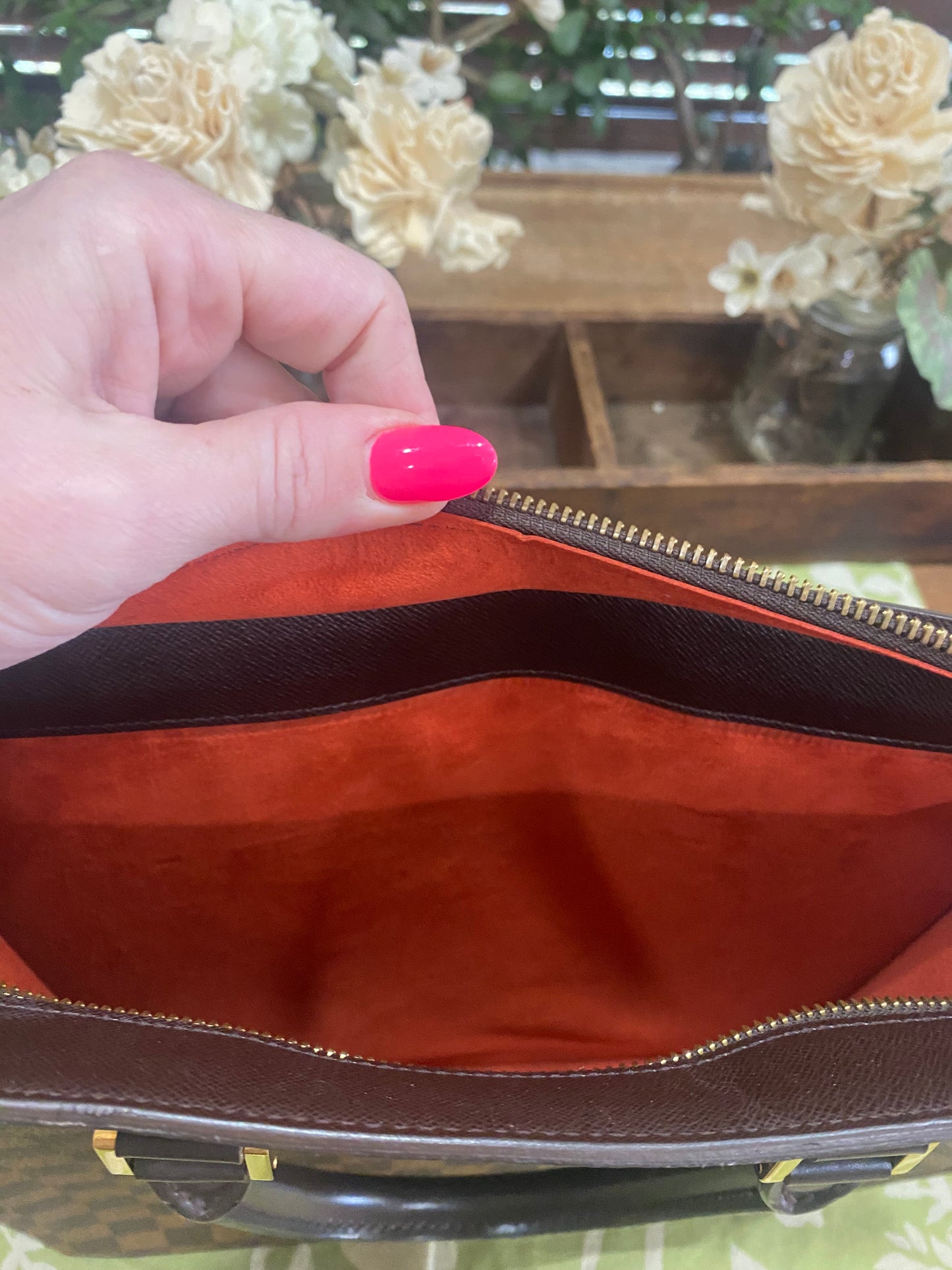 Venice PM Sac Plat in Damier Ebene