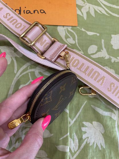 NEW Jacquard Removable Adjustable Strap and Coin Pouch