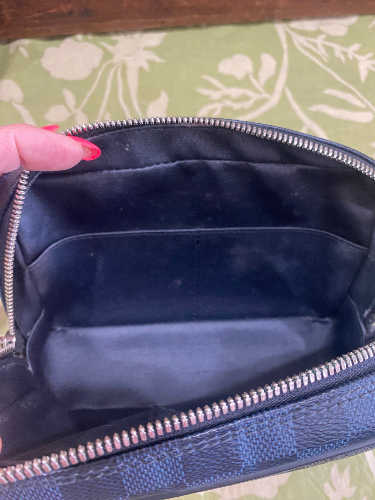 Cobalt Damier Toiletry Pouch PM