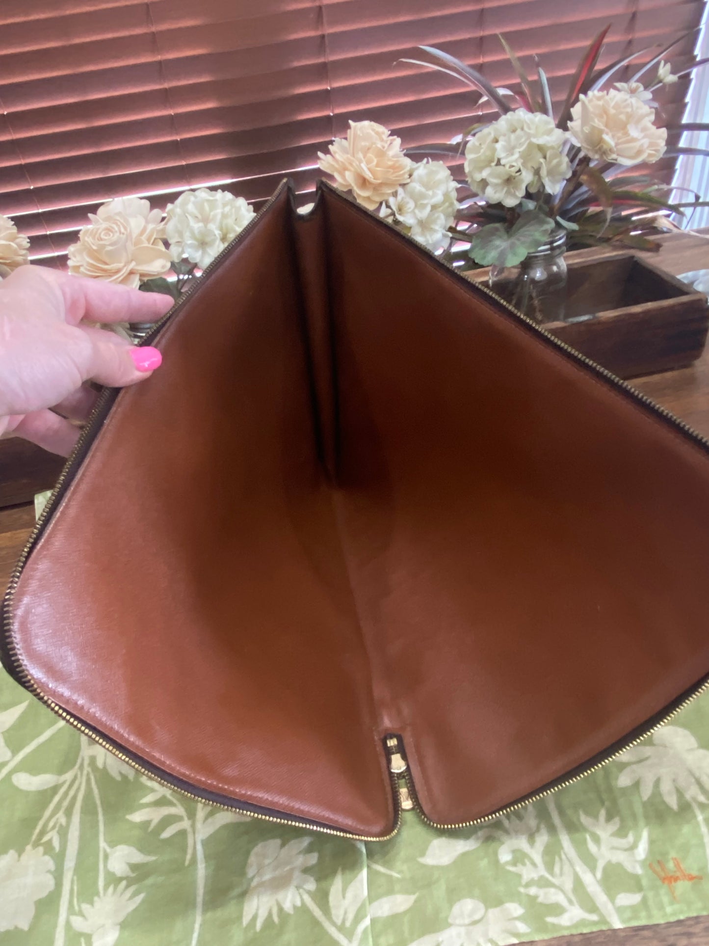 Vintage Porte Document Portfolio Clutch