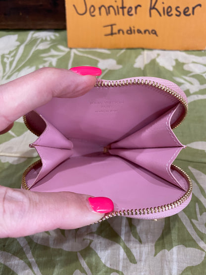 Pink Vernis Heart Coin Purse/Bag Charm