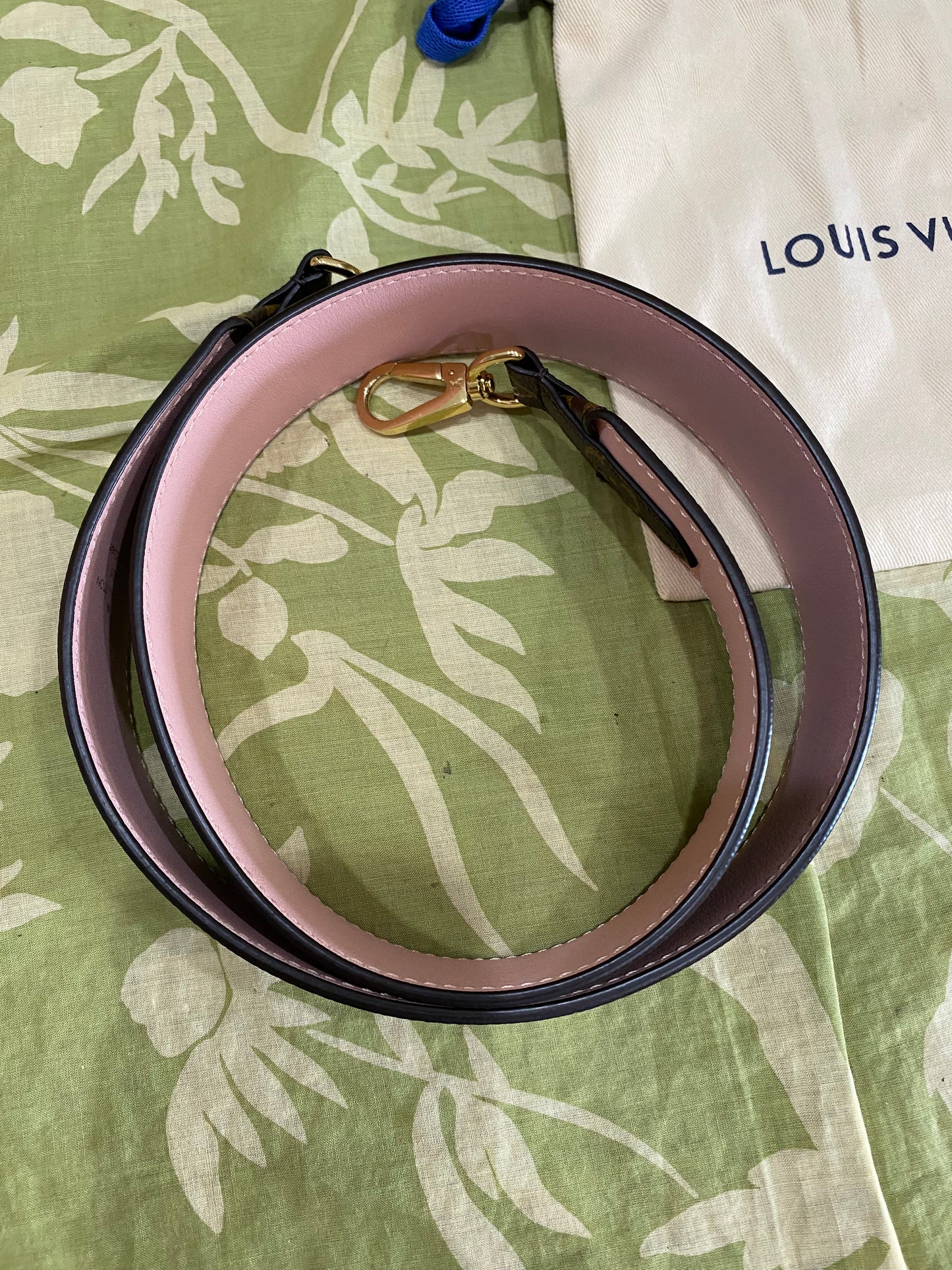 Monogram/Rose Ballerine Bandouliere Shoulder Strap