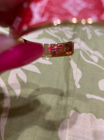 Monogram Jonck Wild Bangle Cuff Bracelet (red)