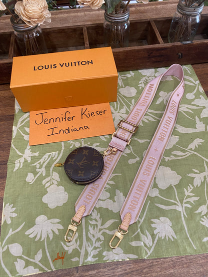NEW Jacquard Removable Adjustable Strap and Coin Pouch