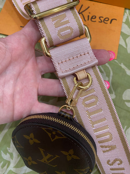 NEW Jacquard Removable Adjustable Strap and Coin Pouch