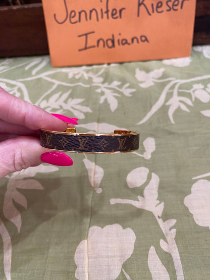 Monogram Jonck Wild Bangle Cuff Bracelet