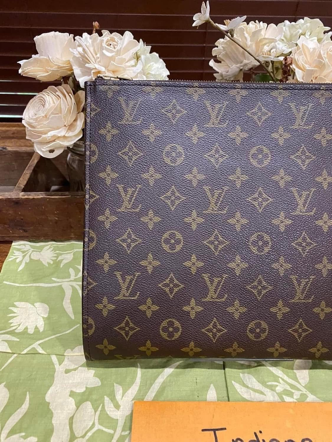 Vintage Porte Document Portfolio Clutch