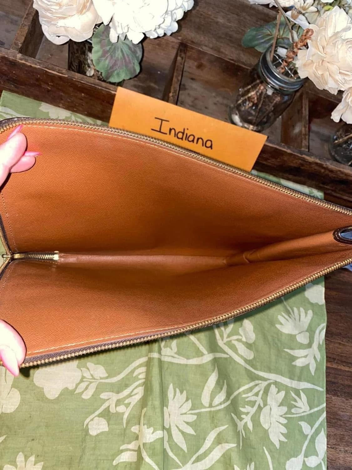 Vintage Porte Document Portfolio Clutch