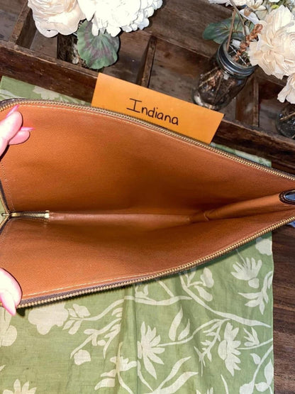 Vintage Porte Document Portfolio Clutch