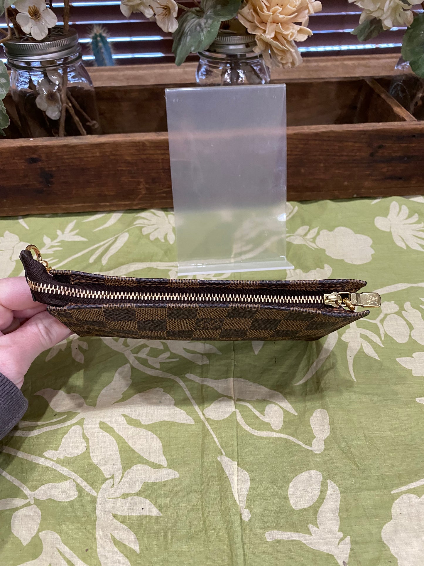 Bucket Pouch PM in DE print-comes with original wristlet strap