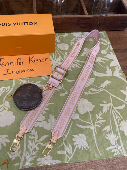 NEW Jacquard Removable Adjustable Strap and Coin Pouch