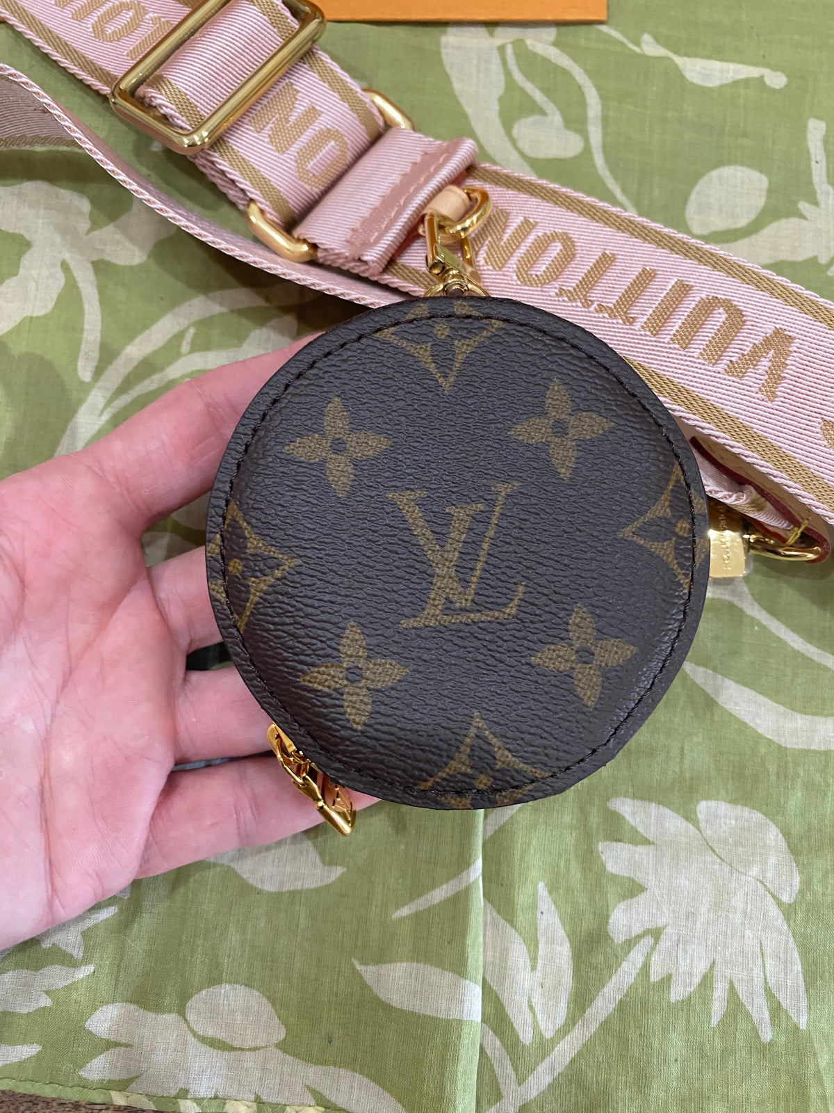 NEW Jacquard Removable Adjustable Strap and Coin Pouch