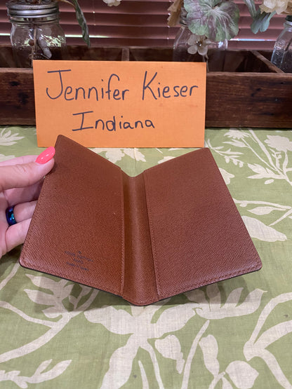 Checkbook Cover (with three credit card slots)