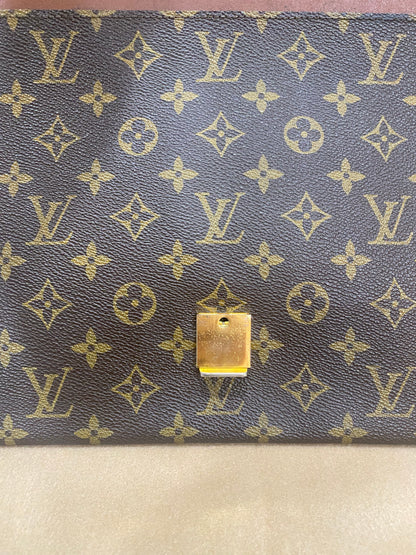 Vintage Poche Plate Envelope Document Clutch