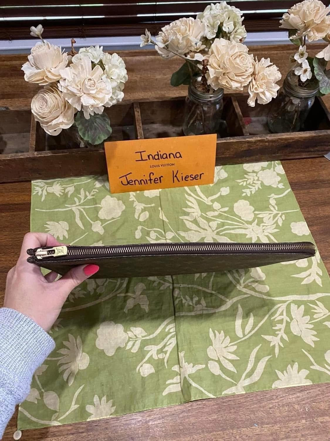 Vintage Porte Document Portfolio Clutch