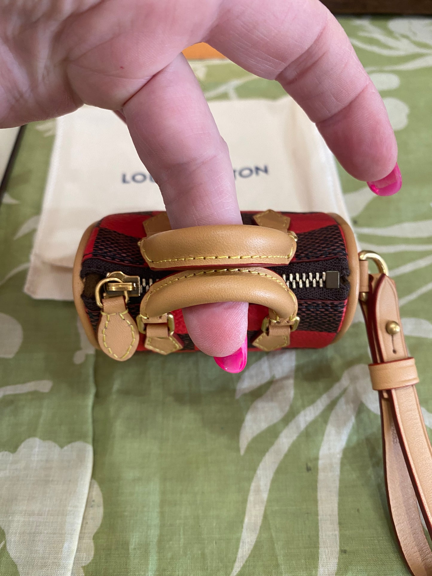 Damier Pop Mini Speedy Bag Charm