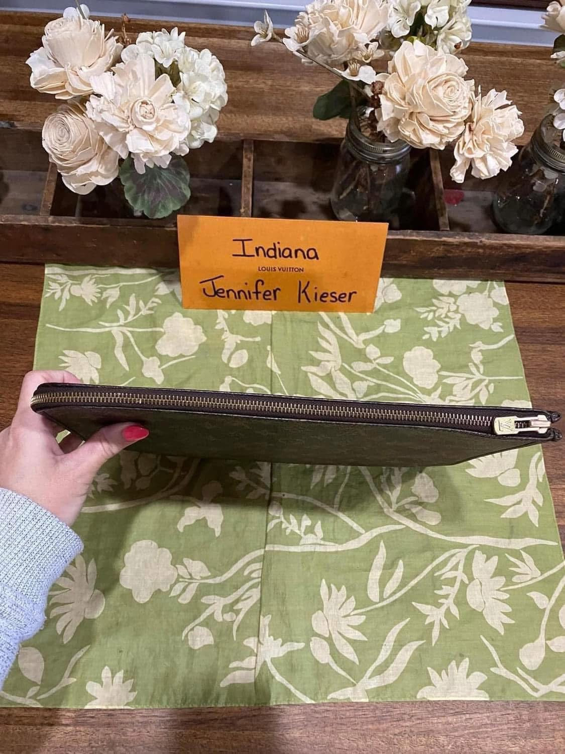 Vintage Porte Document Portfolio Clutch