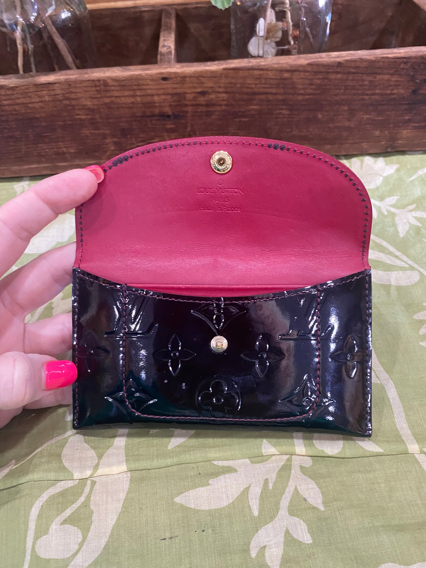 Vernis Envelope Plate Pouch (black)