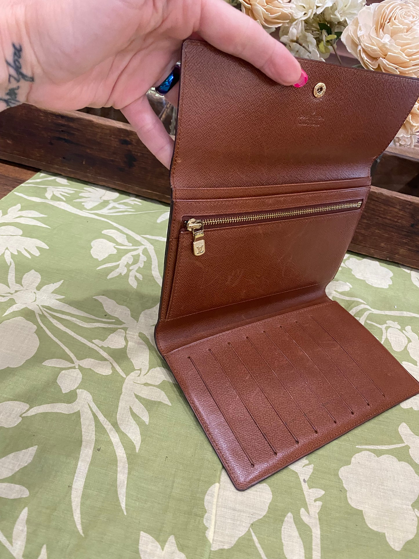 Vintage Passport Wallet Clutch