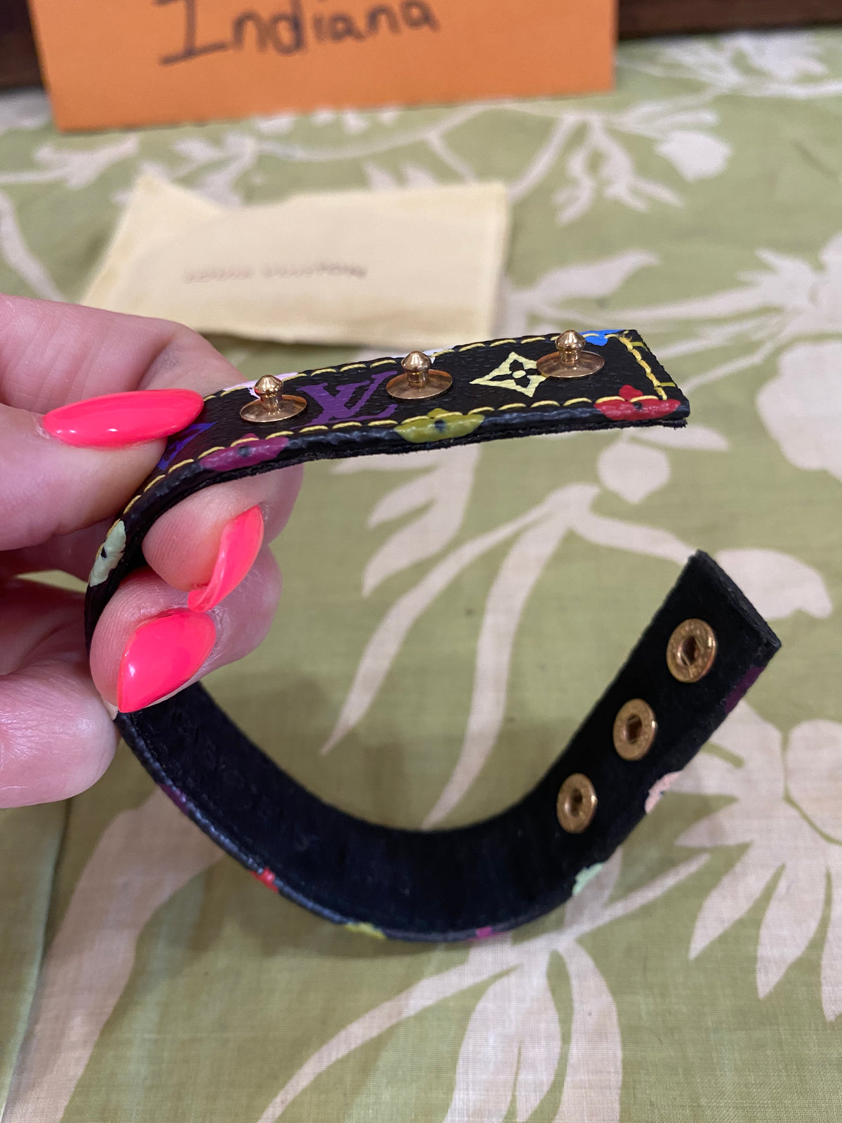 Multicolored Monogram Roppongi/VIP Snap Bracelet