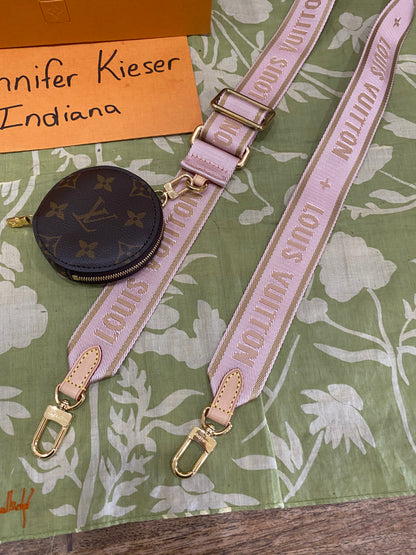 NEW Jacquard Removable Adjustable Strap and Coin Pouch