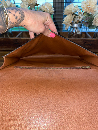 Vintage Porte Document Business Envelope Clutch