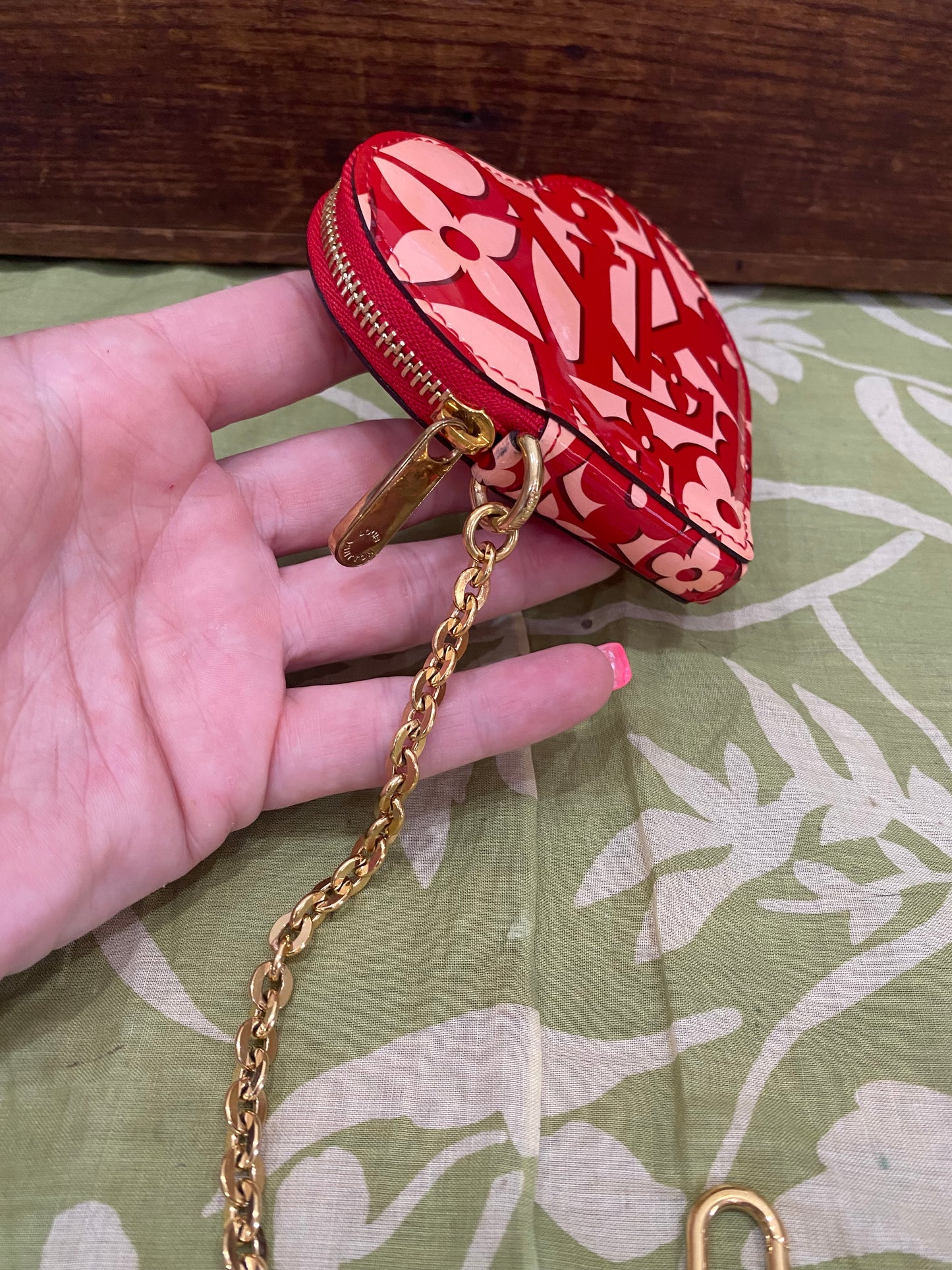 Vernis Sweet Porte Monnaie Coer Heart Coin Purse/Bag Charm