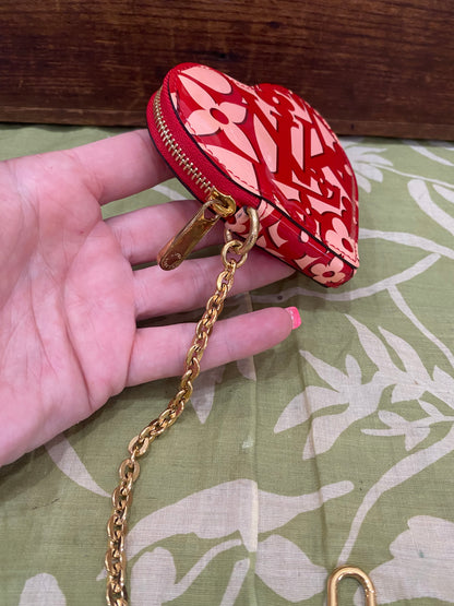 Vernis Sweet Porte Monnaie Coer Heart Coin Purse/Bag Charm