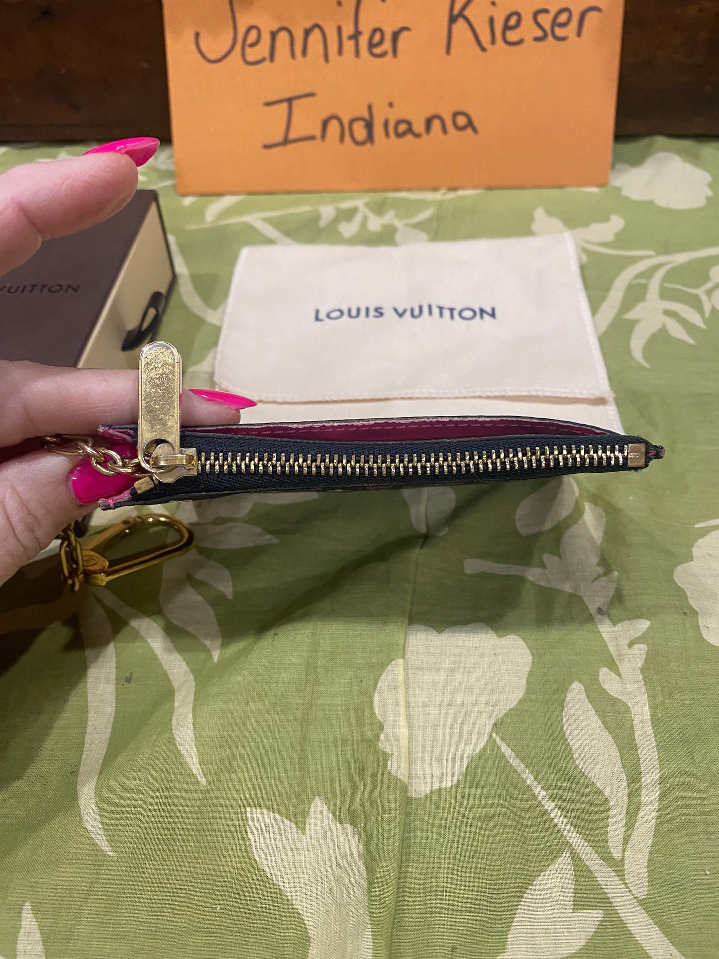 Black Multicolor Pochette Cles NM Key Pouch