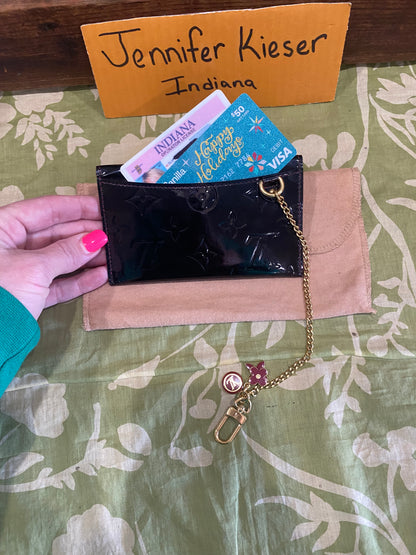 Vernis Envelope Plate Pouch (black)