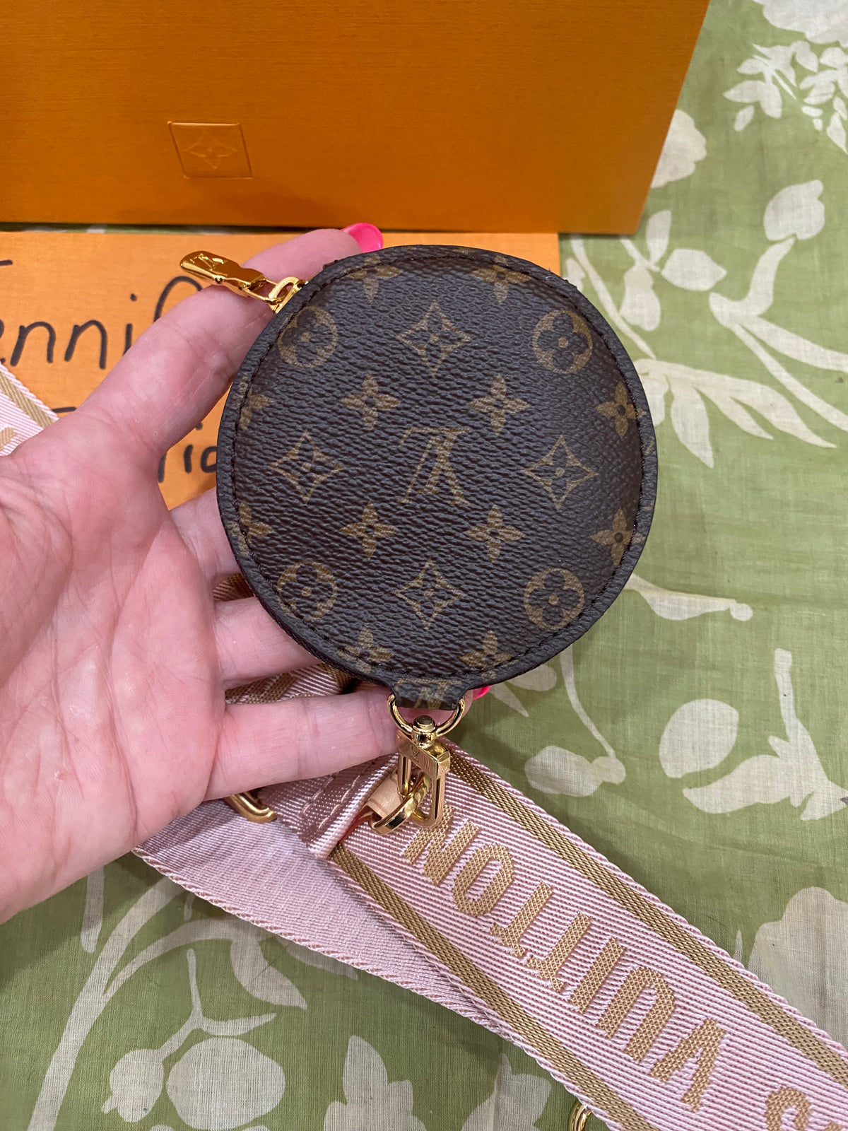 NEW Jacquard Removable Adjustable Strap and Coin Pouch