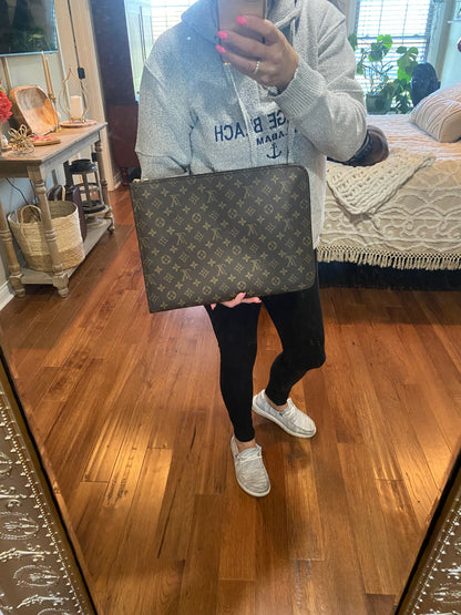 Vintage Porte Document Portfolio Clutch