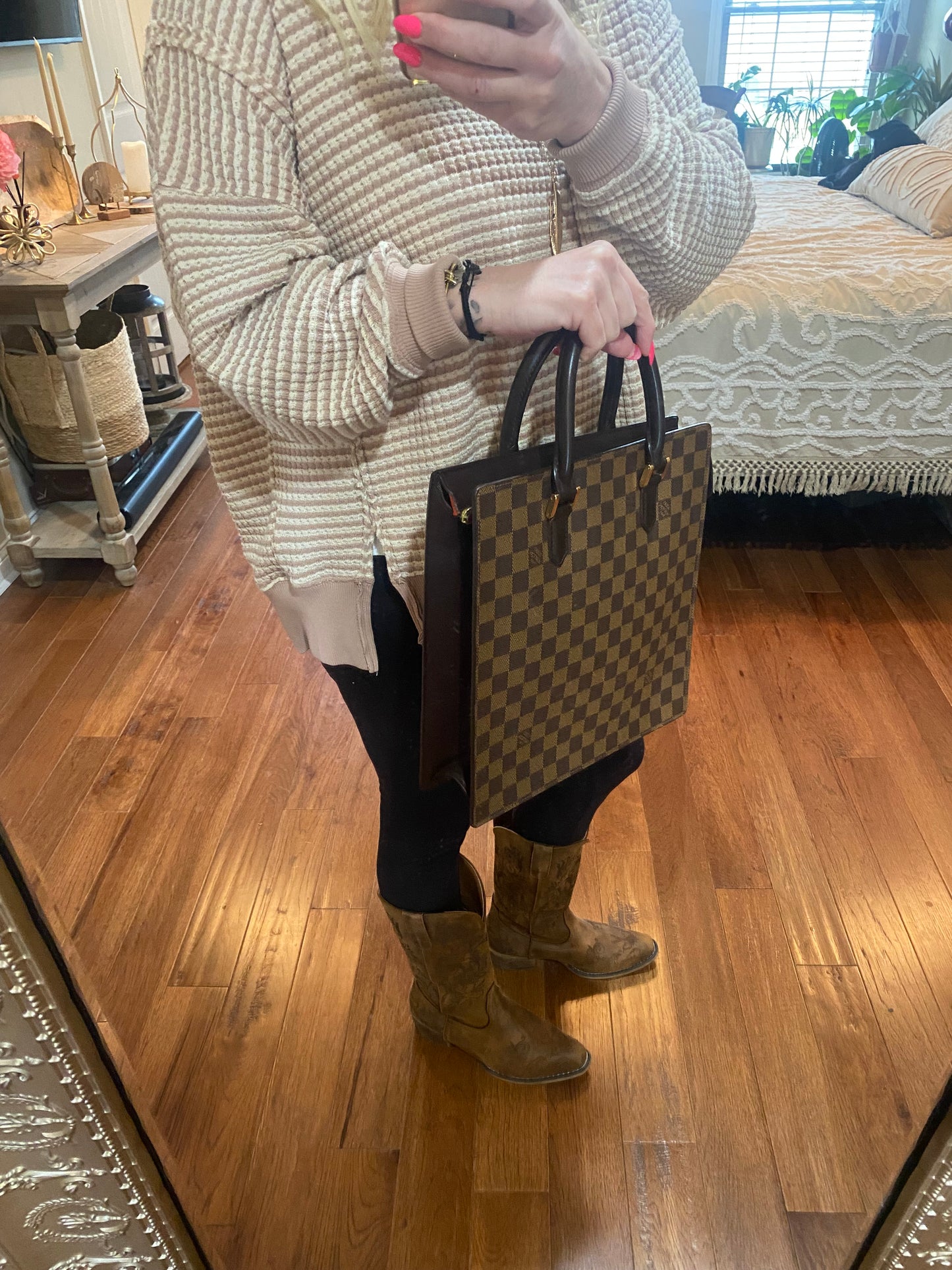 Venice PM Sac Plat in Damier Ebene