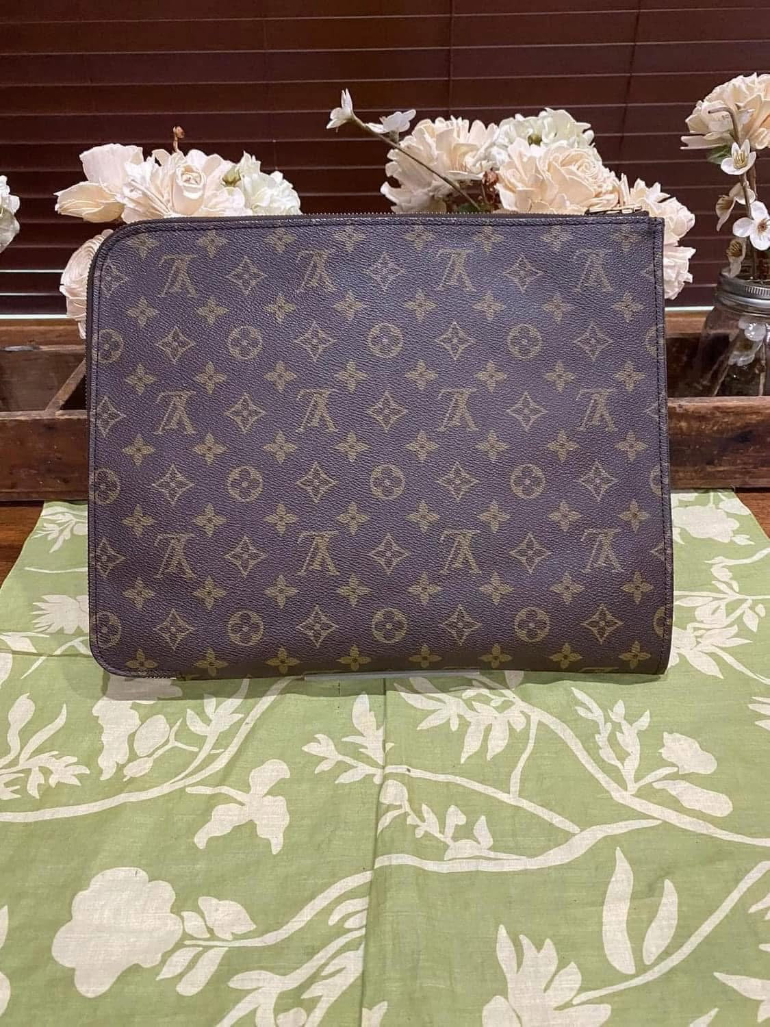 Vintage Porte Document Portfolio Clutch