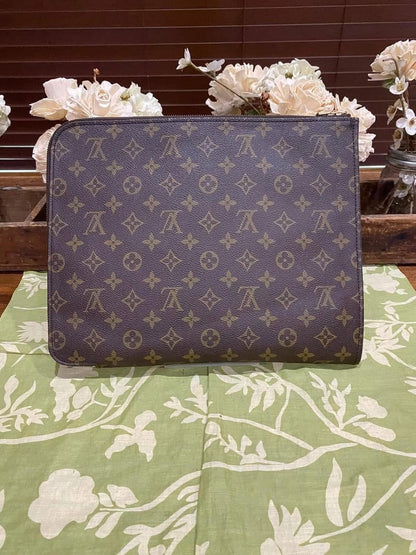 Vintage Porte Document Portfolio Clutch