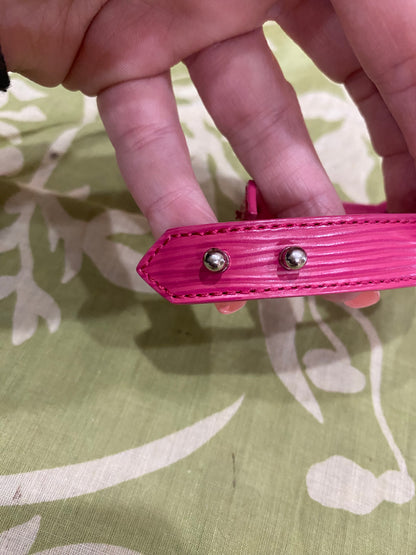 Pink EPI Leather Bracelet