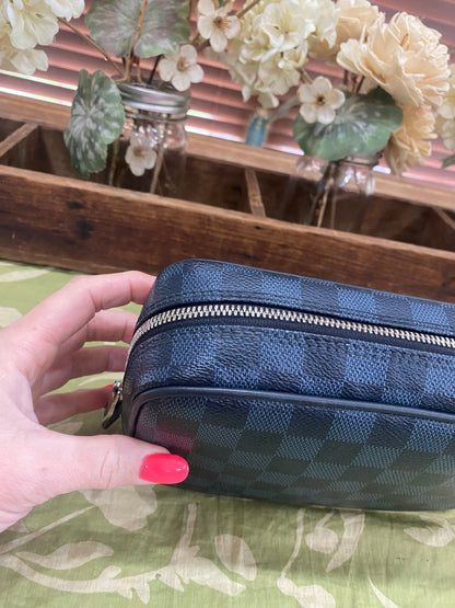 Cobalt Damier Toiletry Pouch PM