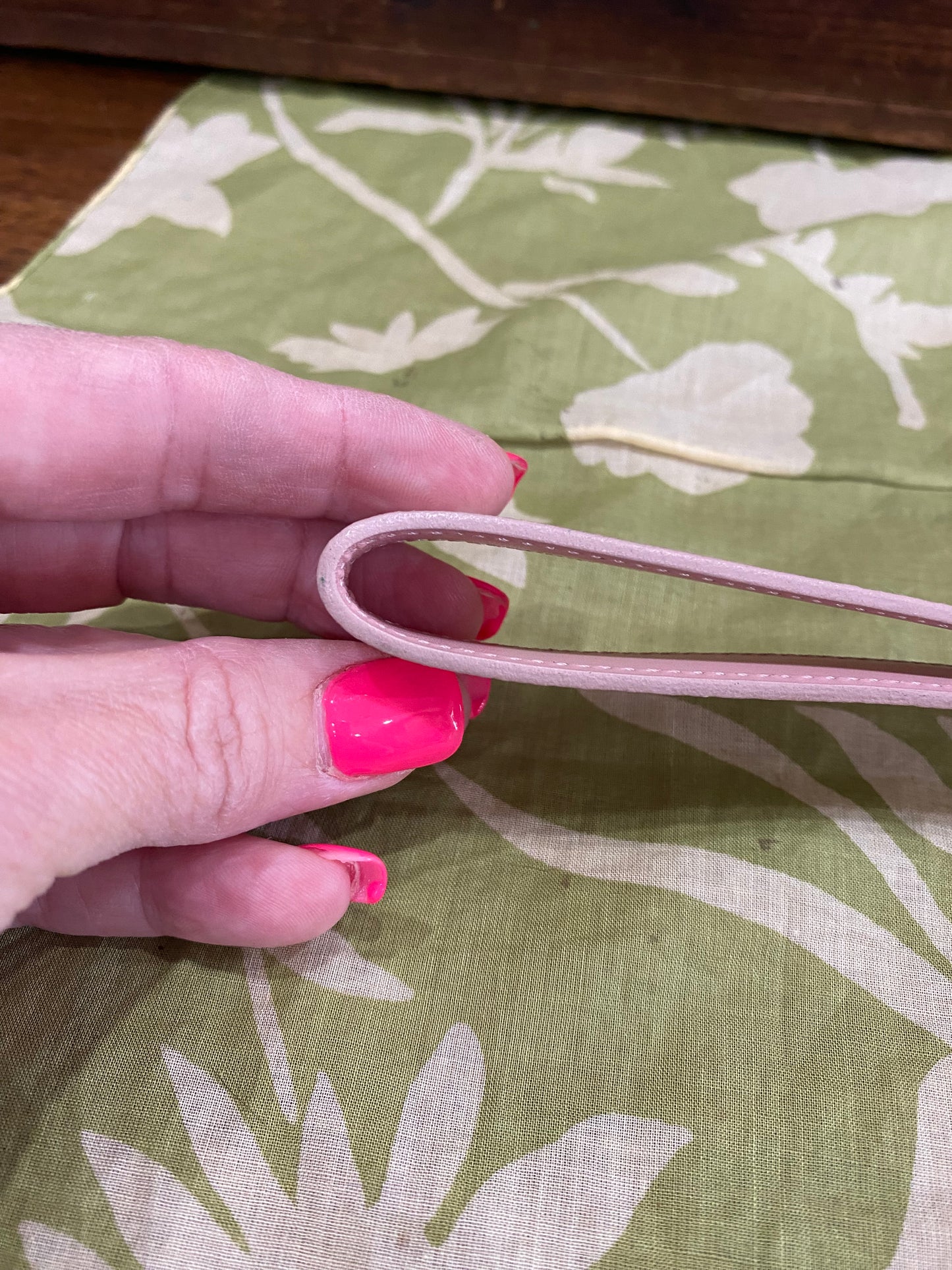 City Pouch- studded DA print with removable wristlet strap