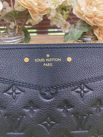 Daily Pouch in black Noir Empreinte